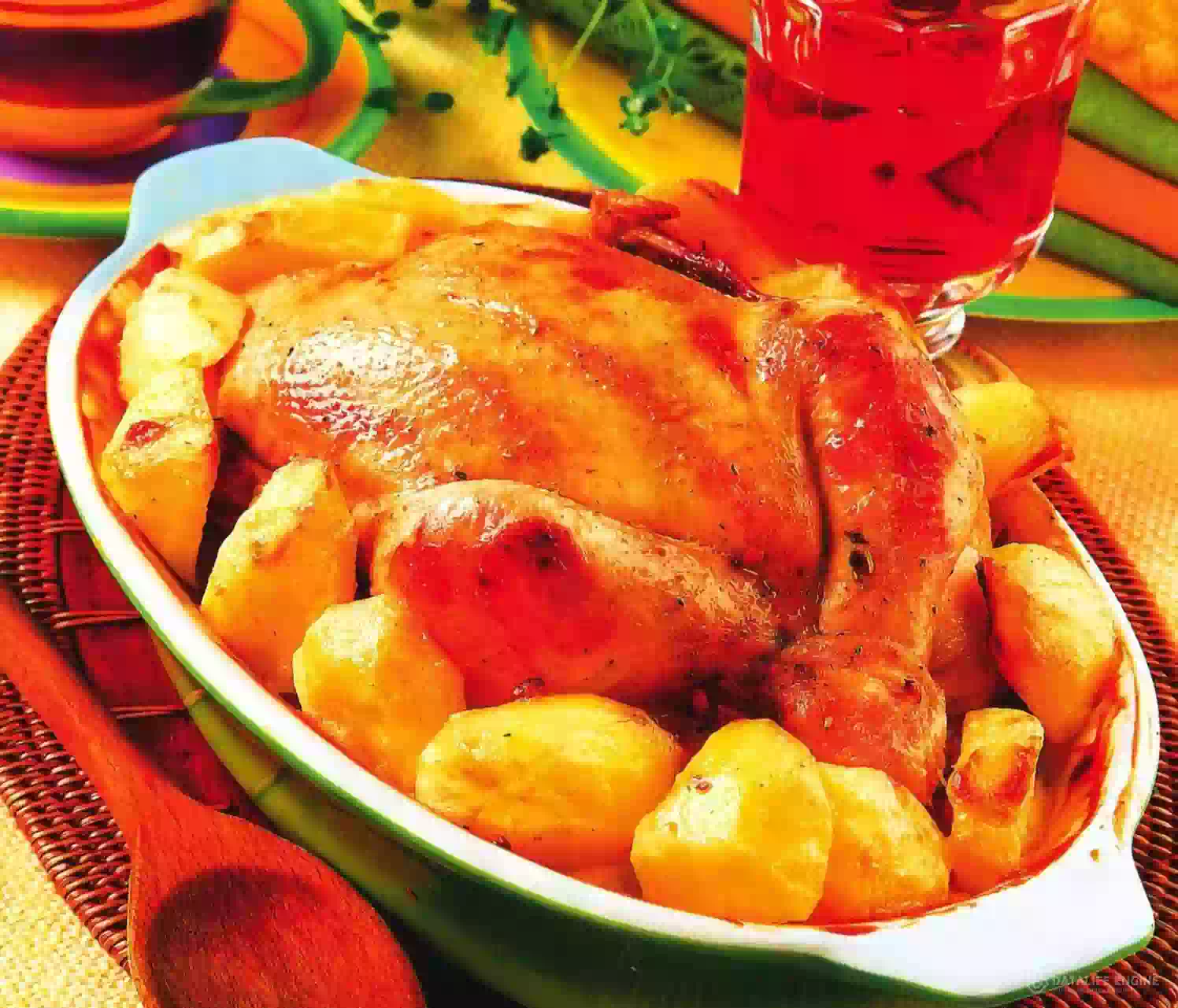 Запечённая курица