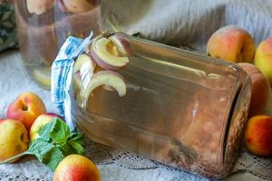 Компот мохито с яблоками, мятой и розовой смородиной Компот мохито с яблоками, мятой и розовой смородиной