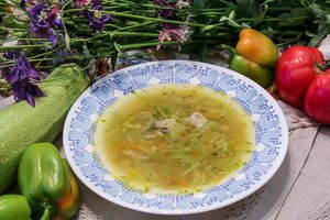 Мясной суп с кабачками и нутом Мясной суп с кабачками и нутом