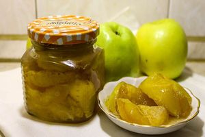 Яблочное варенье с прозрачными дольками на зиму Яблочное варенье с прозрачными дольками на зиму