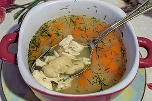 Фасолевый суп с куриной грудкой Фасолевый суп с куриной грудкой