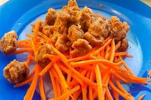 Соевое мясо на сковороде