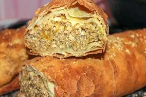 Штрудель с мясом