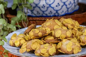 Печенье с кедровыми орешками и кукурузными хлопьями