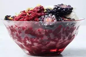 Гранита из ежевики с корицей