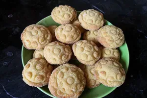 Печенье из манки с яблоком